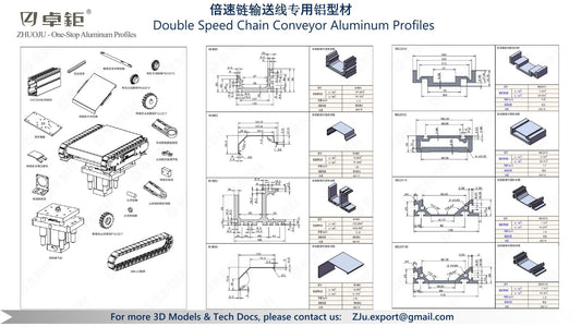 倍速链输送线专用铝型材 - 卓钜铝业Zhuoju Aluminum Industry