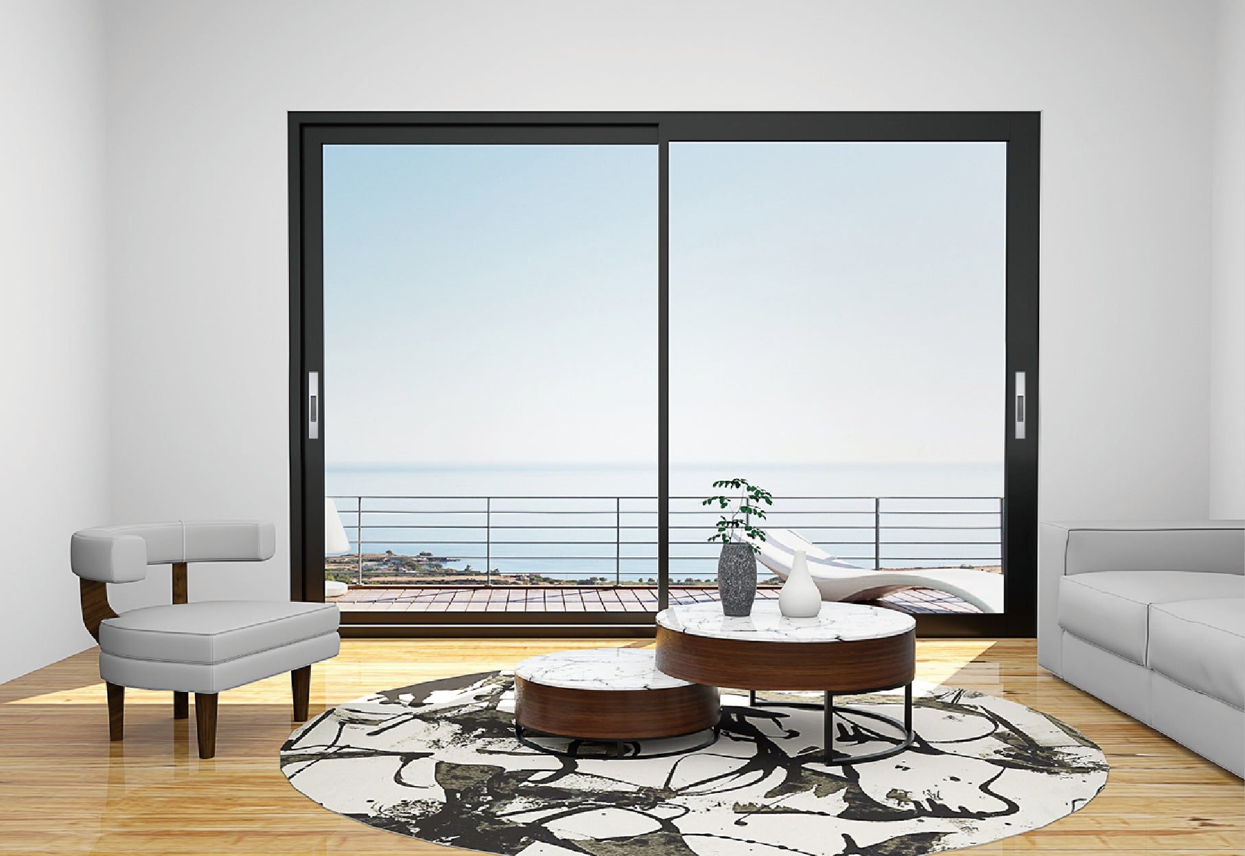 三轨断桥推拉窗 - 卓钜铝业Zhuoju Aluminum Industry