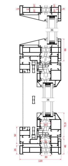 断桥窗纱一体平开窗 - 卓钜铝业Zhuoju Aluminum Industry