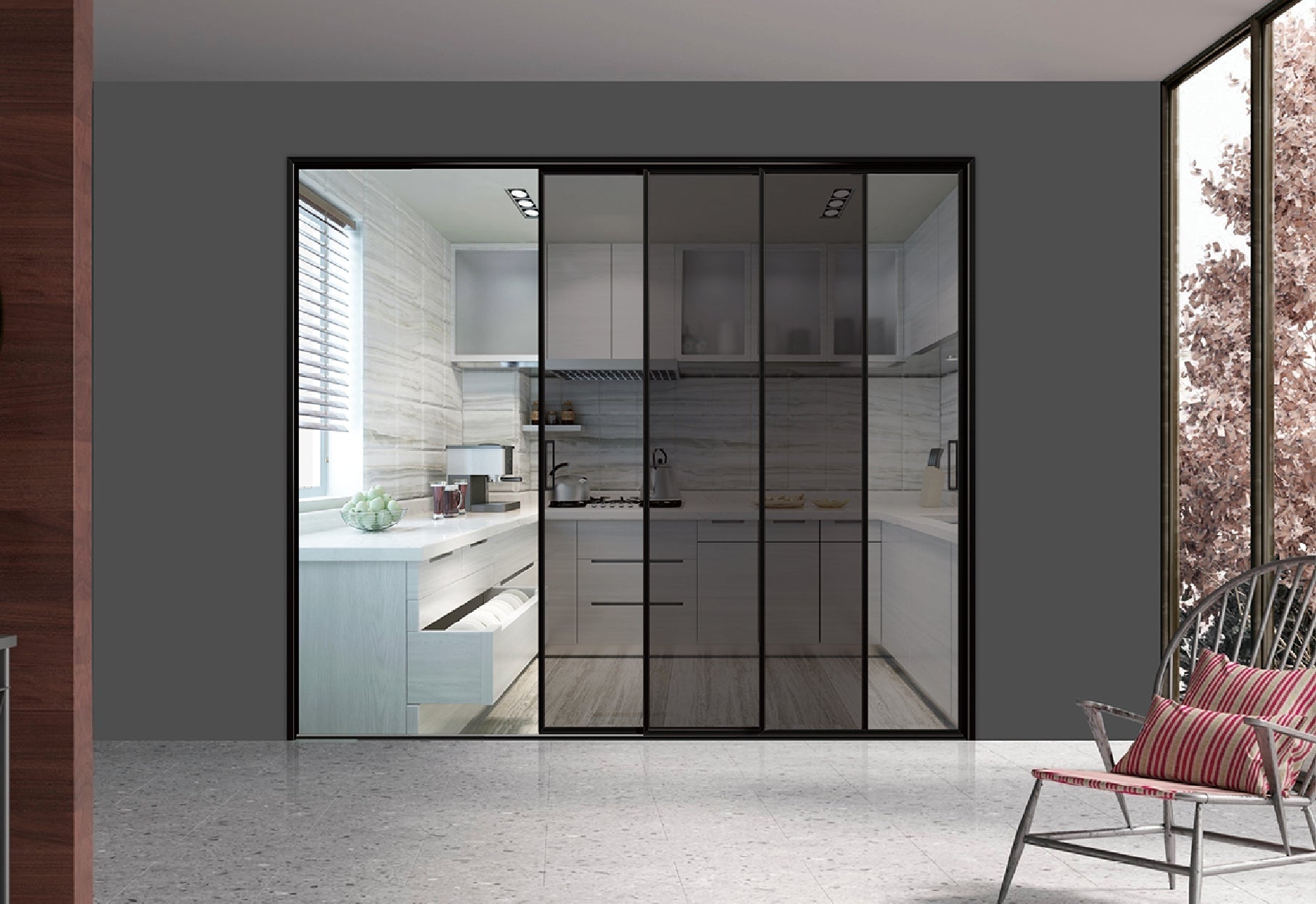 极窄推拉门 - 卓钜铝业Zhuoju Aluminum Industry